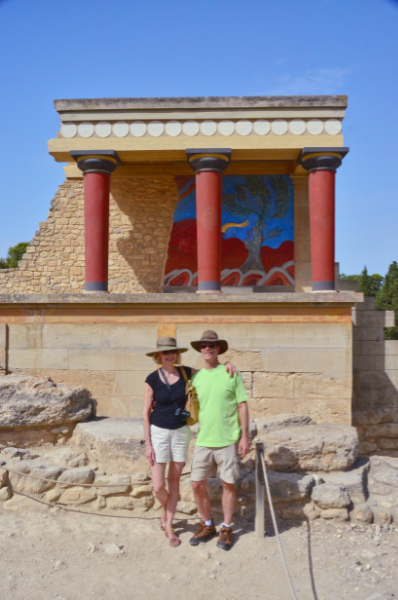 Knossos - Crete Ann and Jon at Knossos - Crete