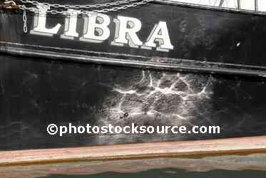 Reflections on a Boat Hull