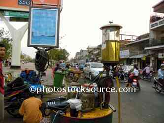 Motor Scooter Gas Station