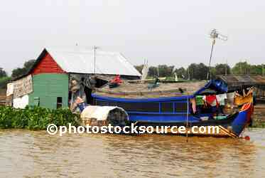 Boat and Houses