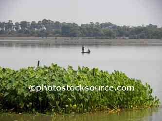 Boaters on Tonle Sap Lake