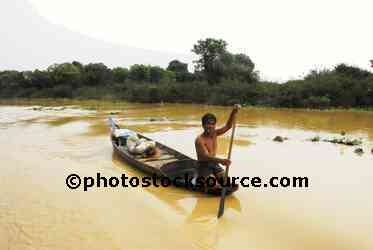 Man in Canoe