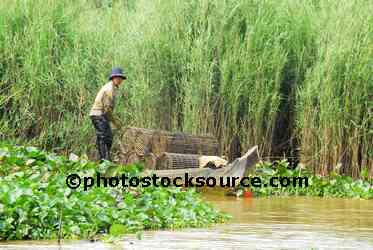 Man with Fish Traps