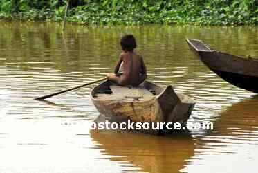 Boy in Canoe
