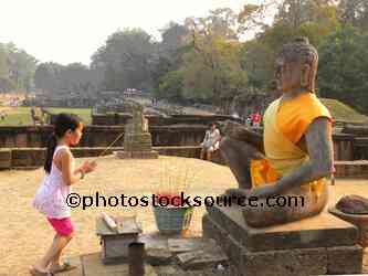 Girls Offering Incense