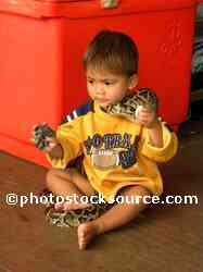 Little Boy with Big Snake