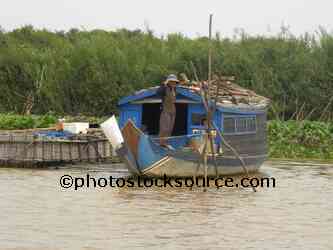 Blue Covered Boat