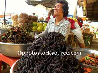 Woman Selling Turantullas