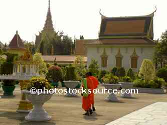 Monks at Silver Pagoda