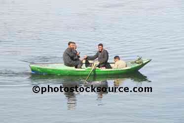 Men in Rowboat