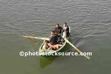 Men in Rowboat