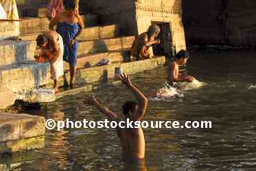 Bathers in Ganges