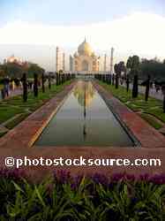 Taj Mahal At Sunrise