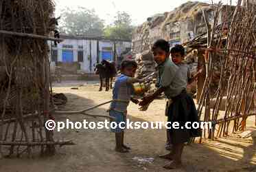 Young Boys Washing