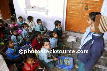 School Children Reciting