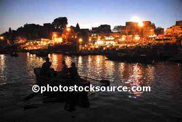 Boats on the Ganges