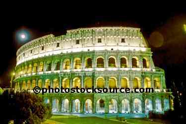 Colosseum and Moon