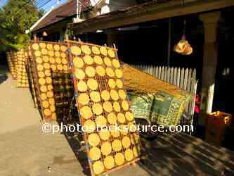 Racks of Drying Papadum
