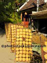 Racks of Drying Papadum
