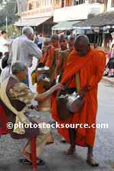 Alms Giving Ceremony