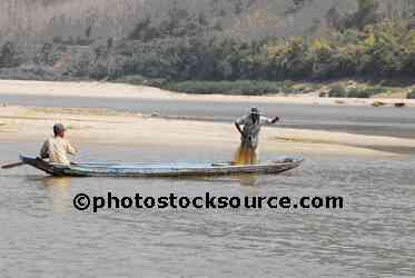 Men Net Fishing