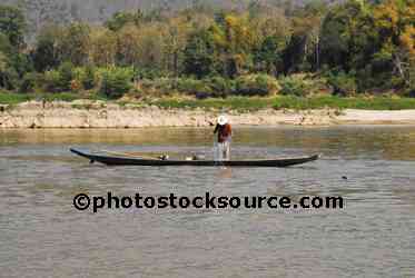 Man Net fishing
