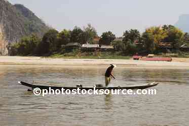 Man Net fishing