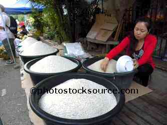 Woman Selling Rice