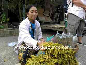 Woman Selling Green Peas