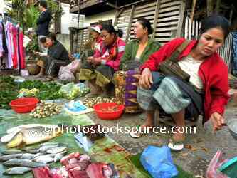 Woman Selling Fish