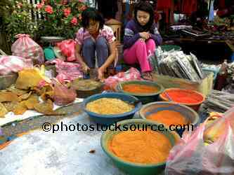 Girls Selling Spices