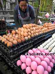Woman Selling Eggs