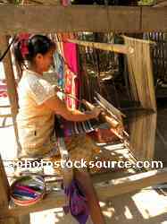 Woman Weaving