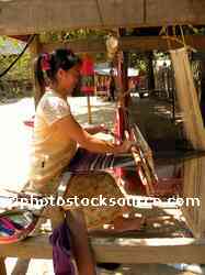 Woman Weaving