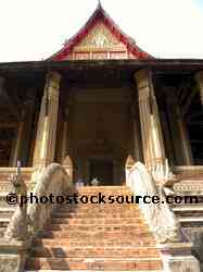 Haw Pha Kaew Naga Staircase