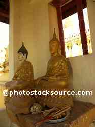 That Luang Stupa Buddhas