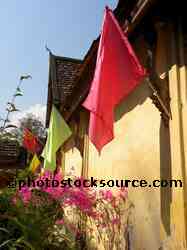 Wat Si Saket Flags