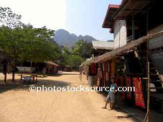Raised Bamboo House