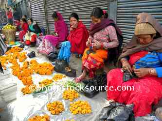 Women Selling Flowers