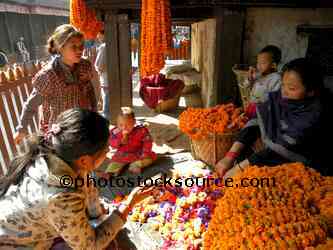 Ceremonial Flower Garlands