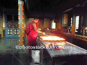 Monk Lighting Butter Lamps