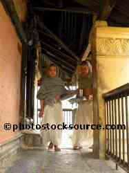 Young Monks in Shrine