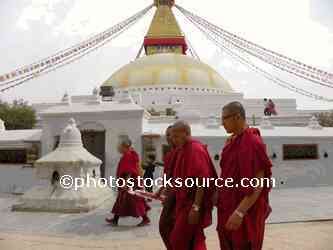 Boudhanath Stupa Monks
