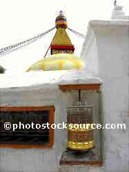 Boudhanath Stupa Prayer Wheel