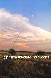 Clouds and Moon