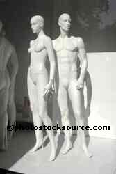 Naked White Mannequins