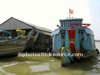 Colorful Mekong Boat