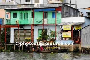Mekong River Houses