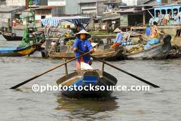 Woman Rowing Boat