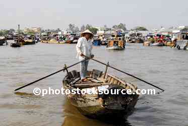 Woman Rowing Boat